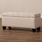 Baxton Studio Fera Beige Upholstered Storage Ottoman 154-9273 - alternate 4
